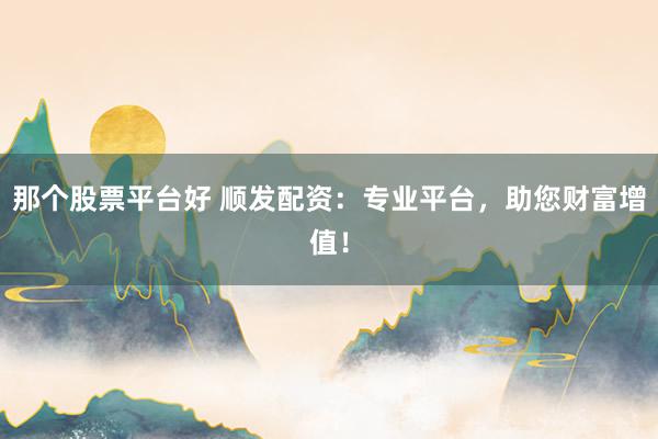 那个股票平台好 顺发配资：专业平台，助您财富增值！