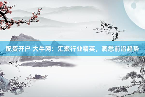 配资开户 大牛网：汇聚行业精英，洞悉前沿趋势