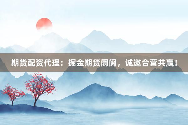期货配资代理：掘金期货阛阓，诚邀合营共赢！