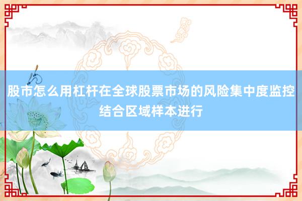 股市怎么用杠杆在全球股票市场的风险集中度监控结合区域样本进行
